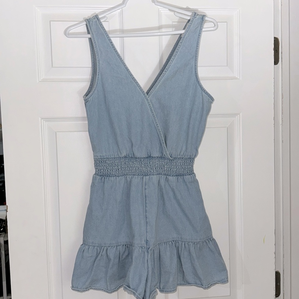 American Eagle AEO denim Jean Romper small